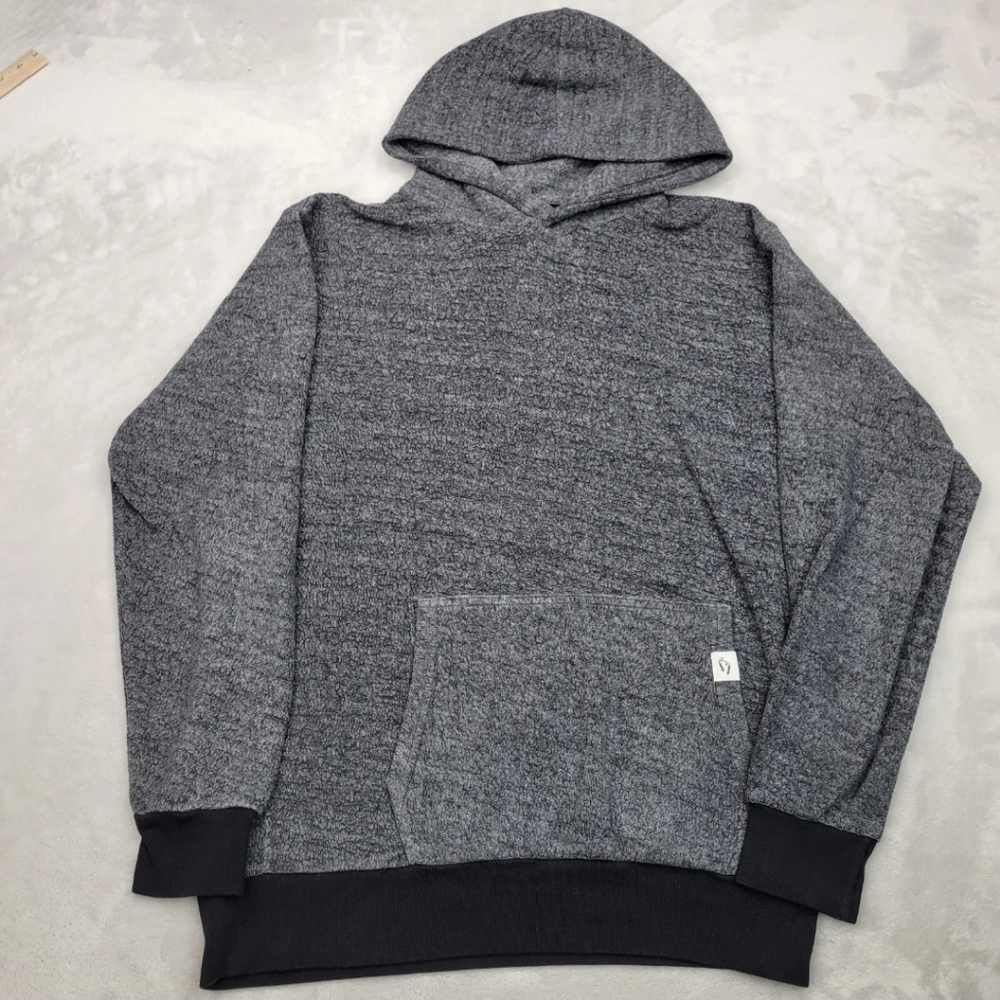 Feat Hoodie Large Grey Pullover Blanket Blend Sweater Sweatshirt Adult